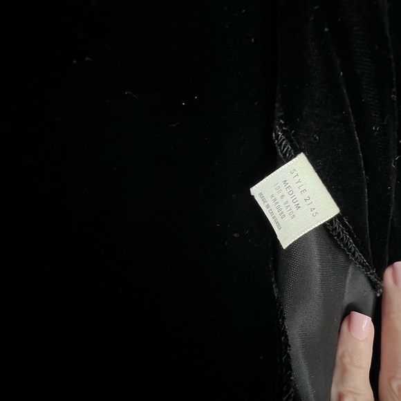 Vintage Holiday Velvet Kaftan Dolman Maxi Gown Dress - Picture 7 of 7